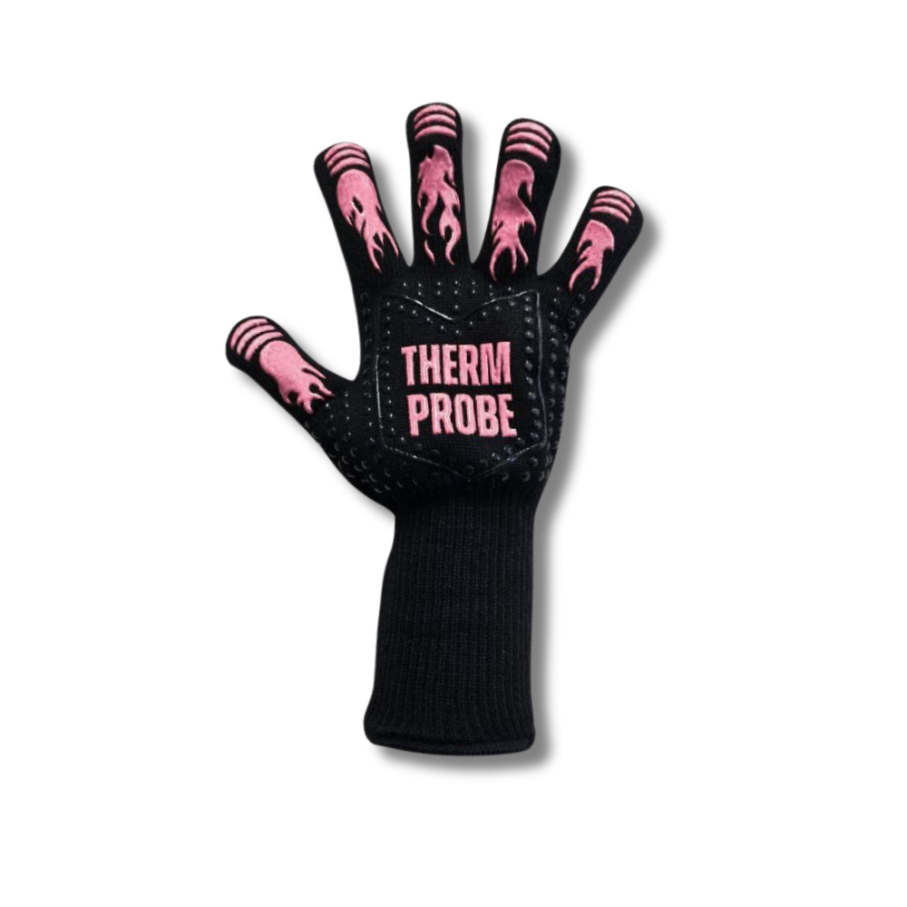 THERMPROBE Limited Edition Pink Wireless Bluetooth Thermometer 2 Probe Kit & Free Pink BBQ Gloves